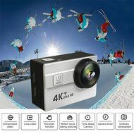 Evary WIFI 4K 1080P HD Action Camera 2.0 Inch 173 Degree Ultra-wide Angle Lens Waterproof Sports Video Camera... N5