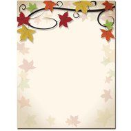 Autumn Vine Thanksgiving and Fall Laser &amp; Inkjet Printer Paper
