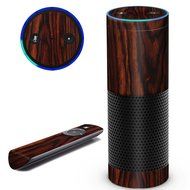 Aretty Dark Rose Wood Woodgrain Vinyl Skin Decal Compatible with Amazon Echo