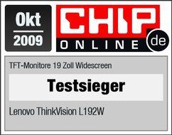 Lenovo ThinkVision L192 - LCD display - TFT - 19&quot; - widescreen - 1440 x 900 / 75 Hz - 300... N3