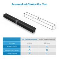 TaoTronics TT-SK15 Sound Bar Wired and Wireless Bluetooth Audio with 2.0 Channel, 40 Watt Speaker, 2 Passive Radiators... N7