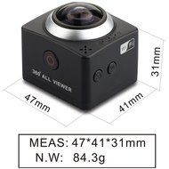 Sansnail Waterproof Sports Action Camera 360 Degree Panoramic 8MP and 1080P HD With 1.5 inch LCD Screen (Black) N7