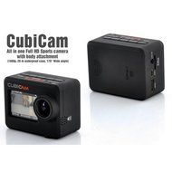 Waterproof 1080p HD Sports Camera &quot;Cubicam&quot; - 5MP, Body Strap + Multi Mount N6