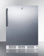 Summit FF7LSSTBADA: ADA compliant commercial all-refrigerator for freestanding use, with white cabinet, stainless... N2