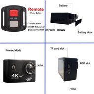 AKEDRE&reg; Sports Action Camera 2.0 " Black Mini Full HD 1080p 12mp Wifi 140&deg; Wide Angle Waterproof Shockproof Helmet... N20