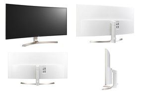LG 38UC99 38&quot; Class 21:9 UltraWide WQHD+ (3840x1600) IPS Curved LED Monitor ,USB C &amp; 3.0 1ms... N4