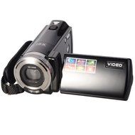 2.7" TFT LCD 720P HD COMS Sensor 16x Digital Zoom DIS Anti-shake Digital Video Camera - Black N8