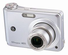 GE-A835 8MP Digital Camera with 3X Optical Zoom (Silver) N3