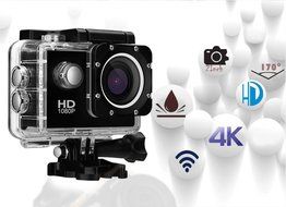 Sports Action Camera, HD 1080P 12M+170 &deg; Wide Angle Lens Waterproof Cam, 1.5 Inch LCD Screen with Free Accessories... N3
