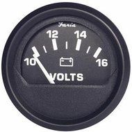 Faria Euro Black 2 Voltmeter (10-16 VDC) consumer electronics