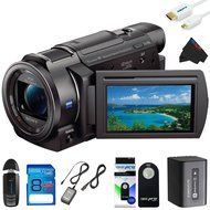Sony FDR-AX33 4K Ultra HD Handycam Camcorder + 8GB Pixi-Basic Accessory Kit