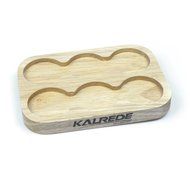 KALREDE Whiskey Stones Set of 6 Circular Drink Rocks for Chilling Wine or Any Other Beverages with a Wooden Tray... N3