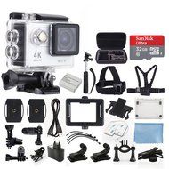 4K Ultra HD DV 16MP 1080p 60fps Sports Action Camera (White) - Wi-Fi + 170&deg; Wide Angle Lens + Waterproof Case... N3