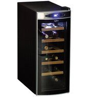 Koolatron WC12-35D Black 12 Bottle Deluxe Wine Cellar