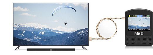 SJCAM M20 WiFi 2160P HD Sports Action Camera, Novatek 96660 chip, 166&deg;Wide Angle Lens and 1.5 Inch LTPS LCD Display N3