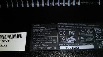 Dell E178FPV Flat Panel Monitor-1280x1024 Black and Silver-E178FPV N3