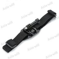 Asiawill&reg; Helmet Strap Mount with Quickly Assemble Plug for Gopro Hero / Hero2 / Hero3 - Black N3