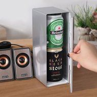 Mini USB LED PC Refrigerator Fridge Beverage Drink Cans Cooler Warmer Silver N4