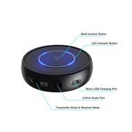 Bluetooth Transmitter and Receiver, Lantoo Bluetooth 4.1 2-in-1 3.5mm Audio Wireless Bluetooth Adapter (aptX ,... N2