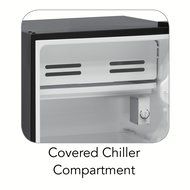 Tramontina 80901/504ds 3.3 Cu.ft. Compact Energy Efficient Refrigerator Freezer,having Storage Cabinet with Glass... N3