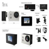 Generic 1080p Sports Camera Outdoor Lifestyle Action Camera with Wi-fi &amp; Image Stabilization (Silver) N2