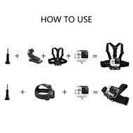 VVHOOY Adjustable Head Strap Belt Strap Harness Shoulder Strap Mount for Action Camera N2