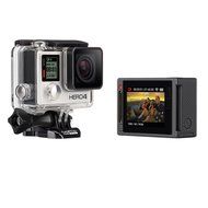 GoPro HERO 4 Silver Edition 12MP Waterproof Sports &amp; Action Camera with Standard and Skeleton Housing, 3-way Pivot... N6