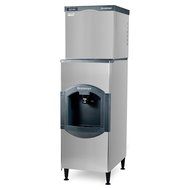 Scotsman C0322MA-HD22B-1H 356 lb 22" Air-Cooled Medium Cube Ice Machine w/ HD22B-1H Hotel Dispenser