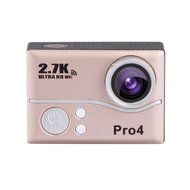 Action Camera, TONSEE Ultra 2.7K HD Waterproof WiFi Sports DV Cam Action Outdoor Sport Camera Helmet - Gold N3