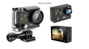 MASSWELL(TM) Underwater Action Shot Camera/Cam/Camcorder 4K HD Video with Wifi Remote Controller(Black/Pink/Blue)