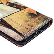 iPhone 7 Case (4.7 inch) - Wallet Folio Flip Premuim PU Leather Case Colorful Print Design with Stand Magnetic... N58