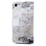 iPhone 7 Case (4.7 inch) - Wallet Folio Flip Premuim PU Leather Case Colorful Print Design with Stand Magnetic... N60