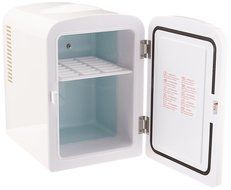 Gourmia GMF-600 Gourmia GMF600 Portable 6 Can Mini Fridge Cooler and Warmer for Home ,Office, Car or Boat AC &amp;... N2