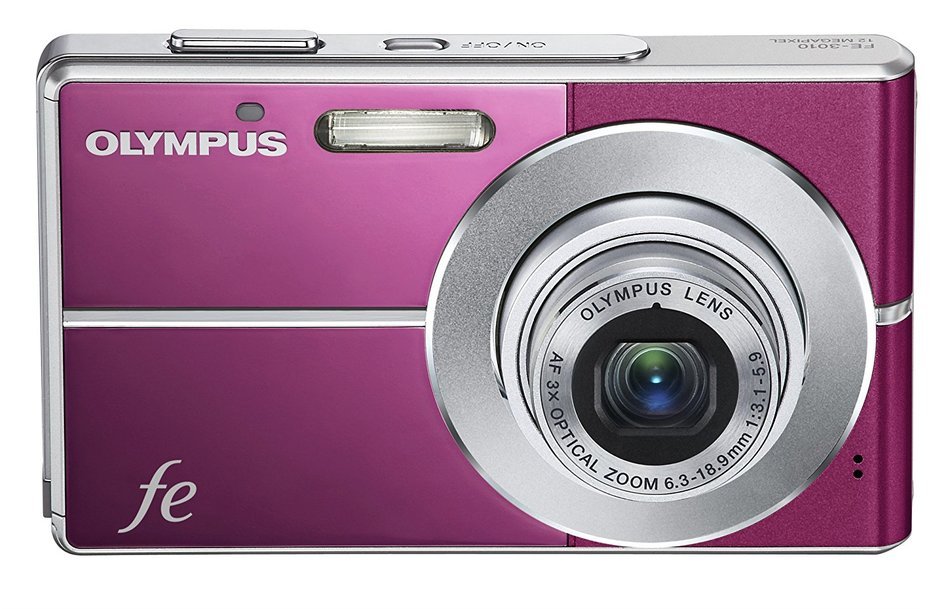 Olympus FE-3010 12MP Digital Camera with 3x Optical Zoom and 2.7 Inch LCD (Magenta) N2