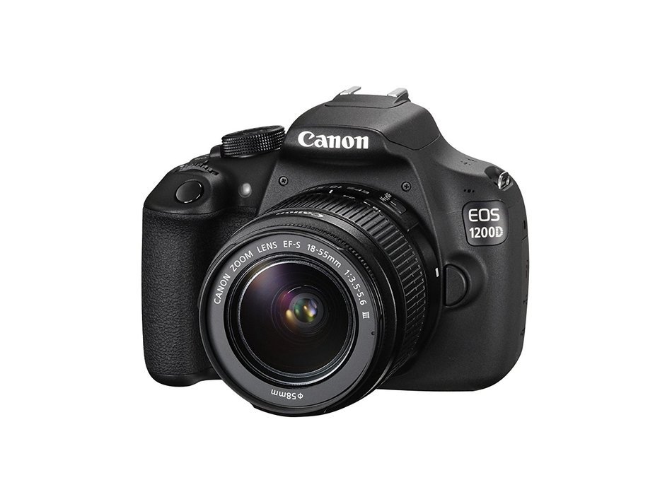 Canon EOS 1200D Digital SLR Camera with EF-S 18-55mm f/3.5-5.6 III Lens - International Version (No Warranty) N3