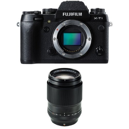 Fujifilm XT1 Mirrorless Digital Camera w Fujifilm XF 90mm F2 R LM WR Lens Bundle
