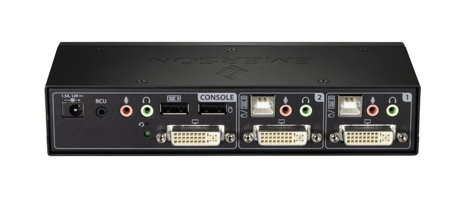 Avocent 2-Port DVI-I Standard Desktop KVM Switch (SV220-001) N14