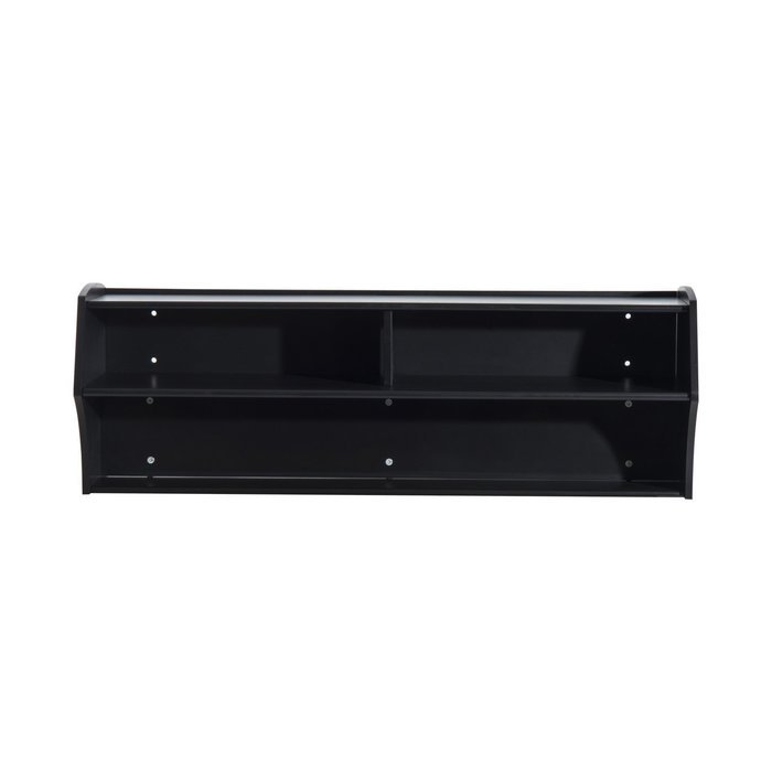 HomCom 49&rdquo; Wall Mounted Floating Media Console - Black N11