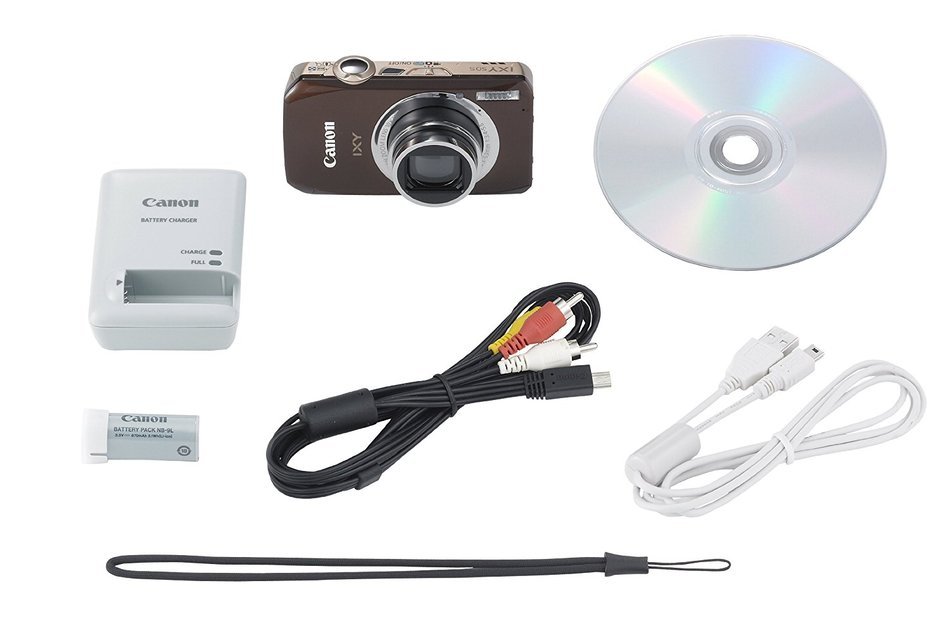 Canon Digital Camera IXY50S (Brown) IXY50S(BW) 10MPCMOS 10x Optical Zoom 3.0-inch WideDisplay fullHD - International... N3
