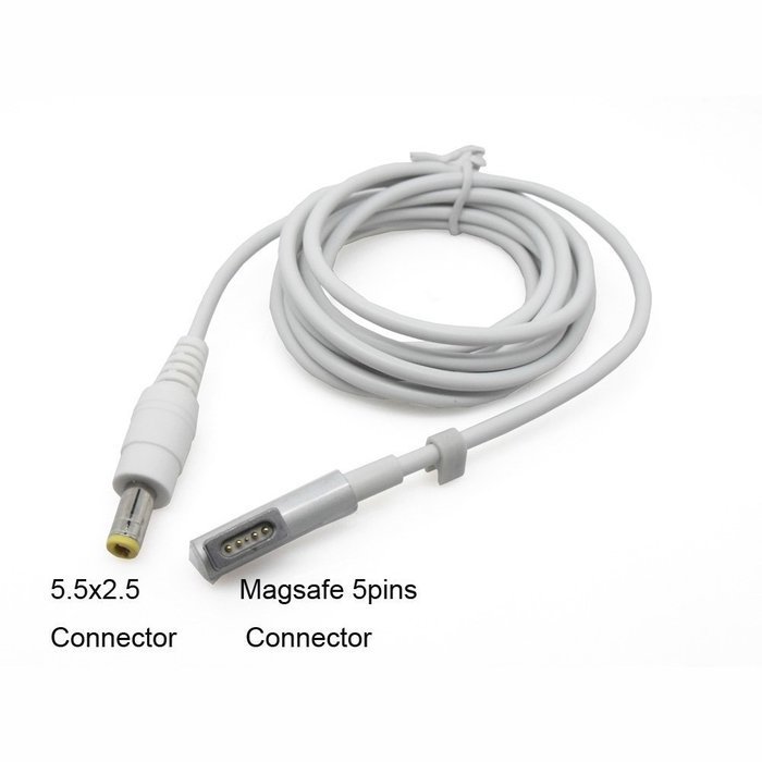 i-smile&reg; "L-Tip"L-Head DC Power Cable with MagSafe Compatible Connector for Apple MacBook 5.5x2.5mm