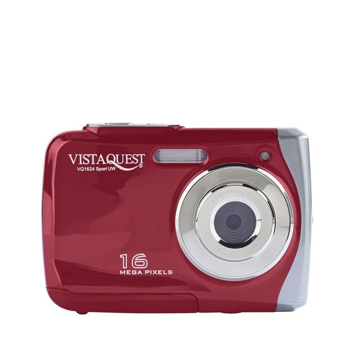 Vista Quest Underwater Waterproof 16MP Digital Camera 720p HD Video Red