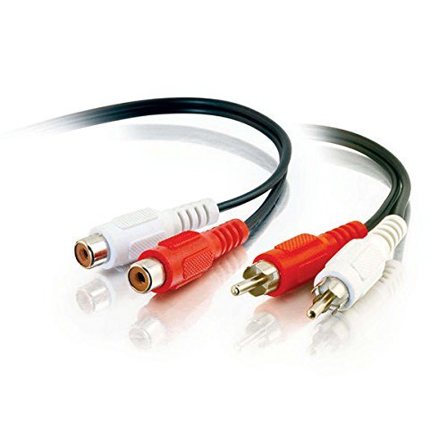C2G / Cables To Go 40468 Value Series RCA Stereo Audio Extension Cable (6 Feet, Black) N2