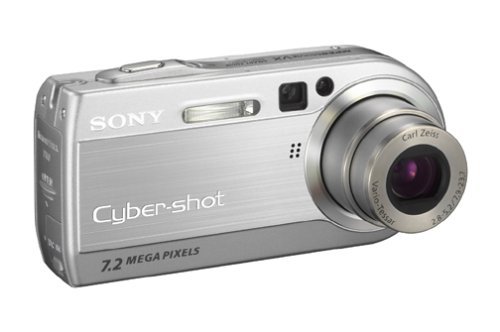 Sony DSCP150 7MP Digital Camera with 3x Optical Zoom (Silver) N2