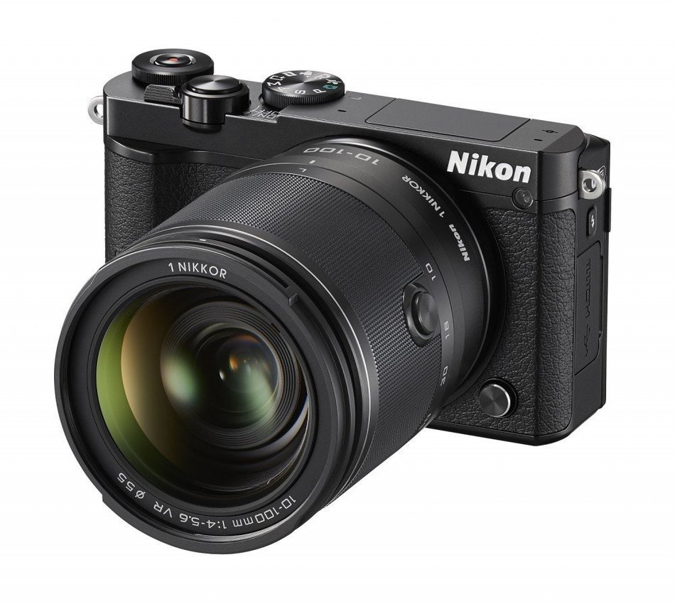 Nikon 1 J5 Mirrorless Digital Camera w/ 10-100mm Lens (Black) (International Model) No Warranty