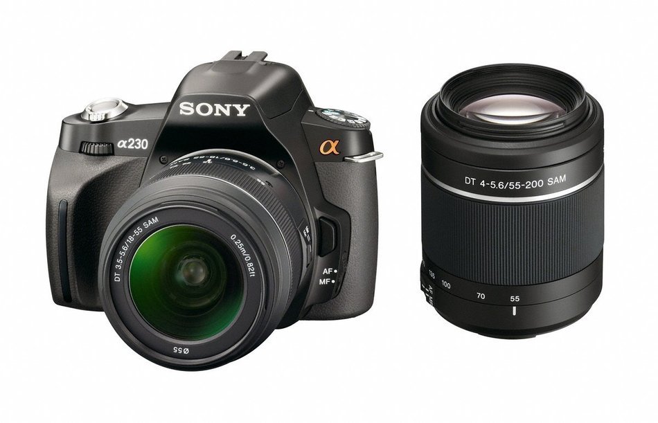 Sony Alpha A230Y 10.2 MP Digital SLR Camera with Super SteadyShot INSIDE Image Stabilization and 18-55mm and... N10