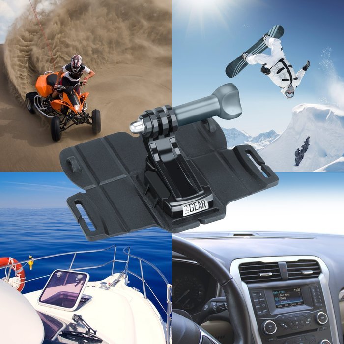 9-in-1 Professional Action Mount Bundle Kit by USA Gear - Works With GoPro HERO4 , Sony 4K Action Camera FDR-X1000V... N2