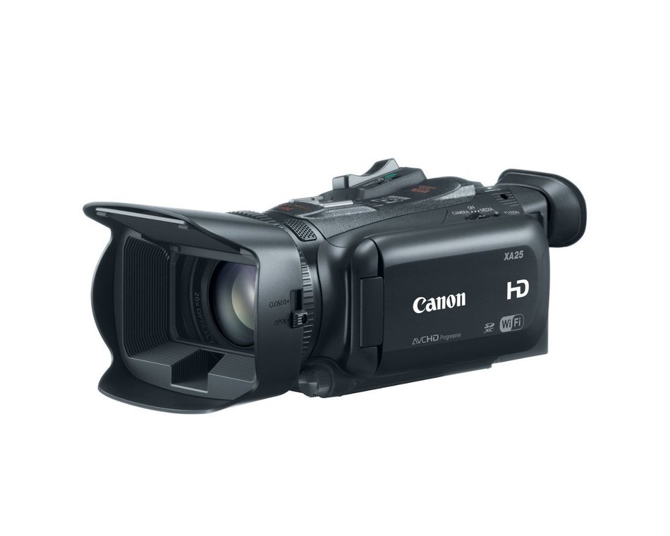 Canon XA25 Professional Camcorder with 2pc 32GB High Speed Memory Cards + Wideangle Lens + Telephoto Lens + LED... N7
