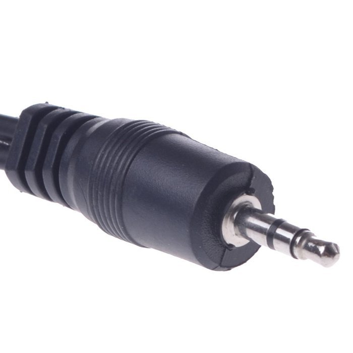 3.5mm Audio Converter Adapter Earphone Splitter 1 Port To 2 Ports Black N3