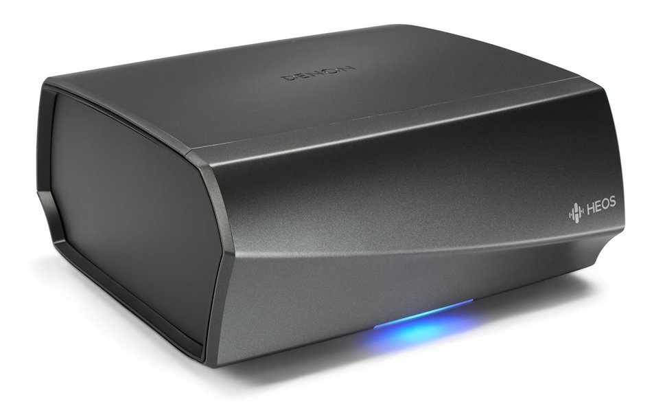 Denon HEOS AMP Wireless Amplifier (Black with Silver) (New Version) N4