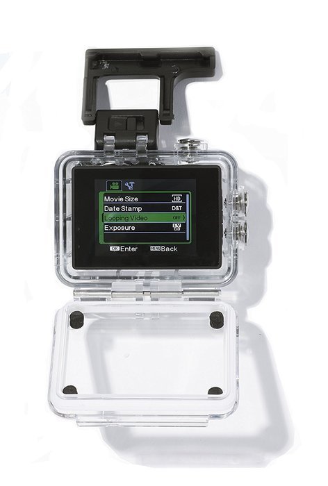 LUMITEM SILVER ACTION CAMERA 2.0-Inch 1080P FHD Waterproof INCLUDING MEMORY & SELFIESTICK N5